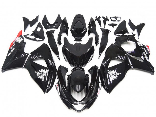 Solid Gloss Black Red style 2009-2016 Suzuki GSXR 1000 Motorcycle Fairings