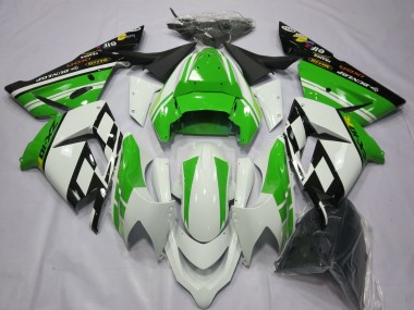 Special White Green 2004-2005 Kawasaki ZX10R Motorcycle Fairings