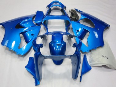 Vibrant Blue 2000-2002 Kawasaki ZX6R Motorcycle Fairings