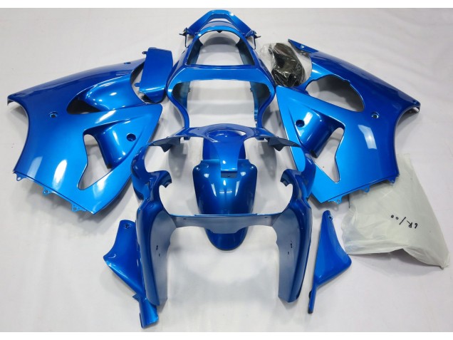 Vibrant Blue 2000-2002 Kawasaki ZX6R Motorcycle Fairings