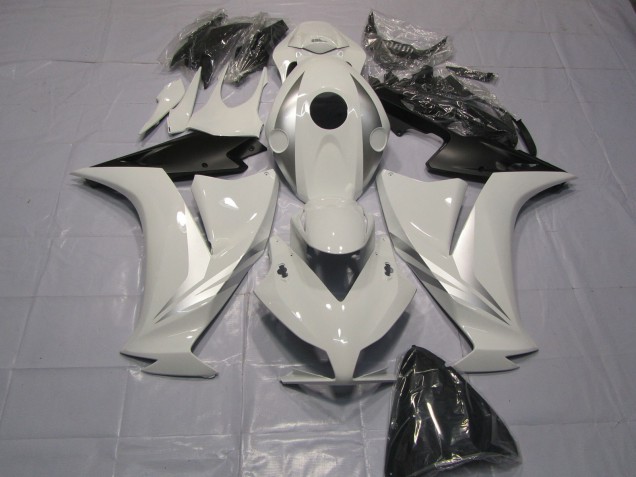 White and Silver 2012-2016 Honda CBR1000RR Motorcycle Fairings