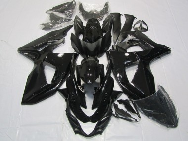 White Black and Blue 2009-2016 Suzuki GSXR 1000 Motorcycle Fairings