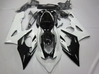 White Black and Silver 2005-2006 Suzuki GSXR 1000 Motorcycle Fairings