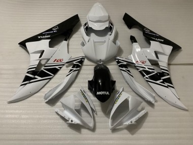 White Black Design 2006-2007 Yamaha R6 Motorcycle Fairings