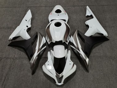 White OEM Style 2007-2008 Honda CBR600RR Motorcycle Fairings