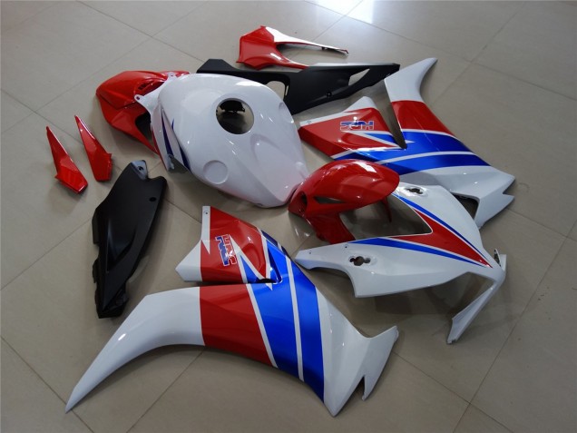 White Red and Blue 2012-2016 Honda CBR1000RR Motorcycle Fairings