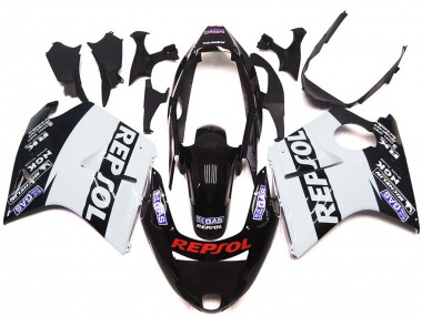 White Repsol Gloss 1996-2007 Honda CBR1100XX Motorcycle Fairings