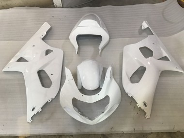 White RS 2001-2003 Suzuki GSXR 600-750 Motorcycle Fairings