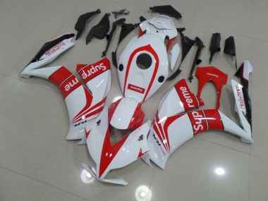 White Supreme 2012-2016 Honda CBR1000RR Motorcycle Fairings