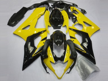 Yellow and Black 2005-2006 Suzuki GSXR 1000 Motorcycle Fairings