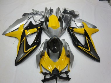 Yellow Black 2008-2010 Suzuki GSXR 600-750 Motorcycle Fairings