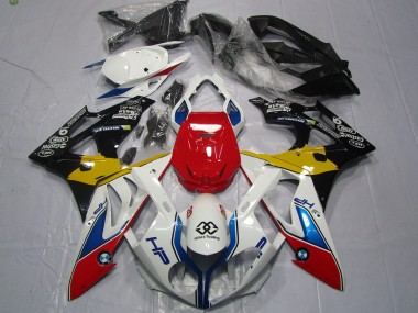 Yellow HP 2009-2018 BMW S1000RR Motorcycle Fairings