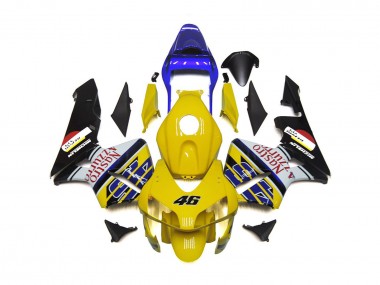 Yellow Nastro Azzurro 46 2003-2004 Honda CBR600RR Motorcycle Fairings