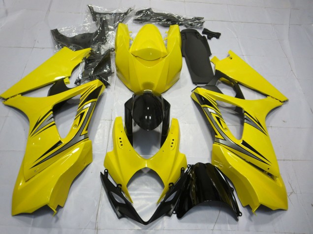 Yellow OEM Style 2007-2008 Suzuki GSXR 1000 Motorcycle Fairings