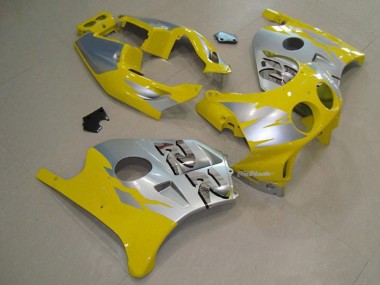 Yellow Silver 1990-1998 Honda CBR250RR Motorcycle Fairings